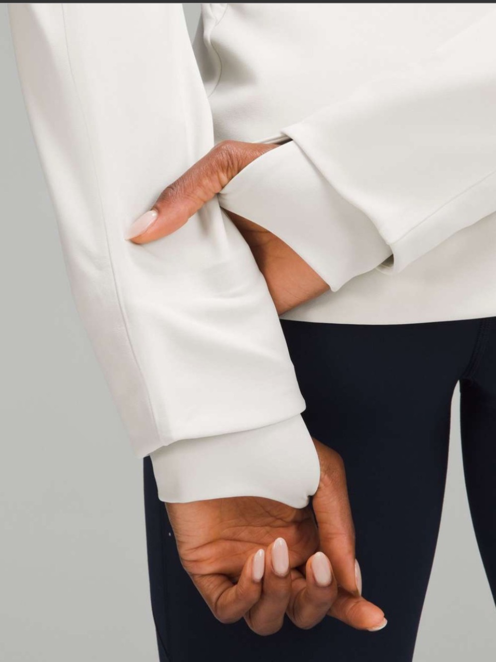 Lululemon Womens Cross Chill Performance Jacket in Bone - Picture 3 of 9